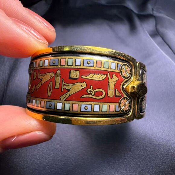 Vintage FREYWILLE Egypt Set (Bracelet + Ring + Pendant on Silk Cord) - Picture 7 of 14